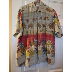 Lemon & Soda Men’s Tropical Button Down Small