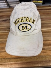 Michigan Wolverines Logo Athletic Adjustable Strapback Hat One Size OSFA