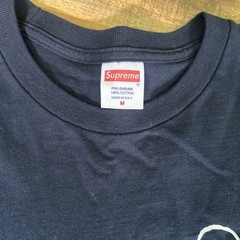 Supreme 2016 Long Sleeve Sketch scribble girl T-Shirt blue made in USA