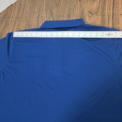 Nike Golf Polo Shirt Mens XL Blue Move To Zero – Stretch – AMD Dell Logo Swoosh