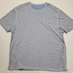 TOMMY BAHAMA Modal CoolMax Poly Blend SS Crew Neck T-Shirt Men 2XL XX-LARGE Blue