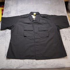 Propper Public Safety 3XLR Black Button Up Short Sleeve Lightweight Uniform Mens