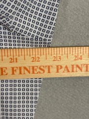 NWOT Mizzen Main Leeward Shirt Men M White Geometric Trim Fit Performance