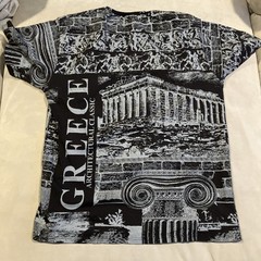 Greece- Architectural Classic – All Over Print – AOP – Double Sided T Shirt- XL