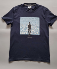 Weekend Offender Champagne Supernova T Shirt Oasis Navy Blue Men’s Size Small