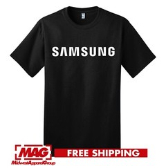 SAMSUNG BLACK T-SHIRT Tech Galaxy Cool Android Shirt Tee Electronics Tv Phone
