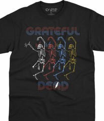 GRATEFUL DEAD-MARQUEE-DANCING SKELETONS-T-SHIRT S-M-L-XL-XXL Garcia,LESH,Wier