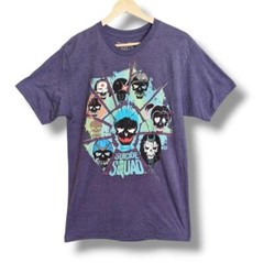 Suicide Squad Graphic Print Tee Medium Purple DC Comics Supervillain