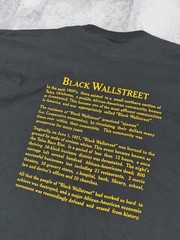 Vintage 90s Black Wall 1900-1921 Street Black History T Shirt 90s Adult Size 3XL