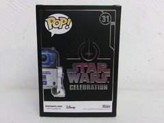FUNKO POP STAR WARS CELEBRATION 2022 EXCLUSIVE DIAMOND R2D2 AND BACKPACK NEW #OS