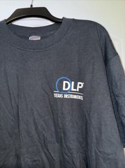 Texas Instruments DLP Instruments Promo T Shirt Y2K Large Black