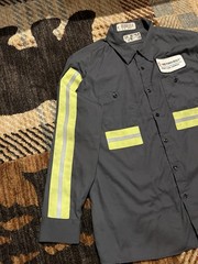 🟥🟥🟥 METINVEST MINING AFFINITY COAL COMPANY REFLECTIVE STRIPES MINER SHIRT XL