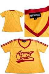 Average Joe’s Dodgeball Jersey Medium Yellow Red Costume Agent Movie Shirt M