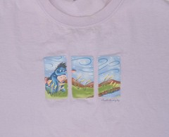 Vintage Winnie The Pooh Eeyore T-Shirt Men 2XL Walt Disney Cartoon USA