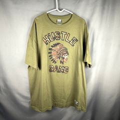 Hustle Gang 2XL XXL T Shirt Mens Army Green Money Chief Streetwear Hip Hop Tee