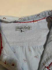 Sovereign Code men Light Blue/Red Lobster Print Button-Up Shirt M