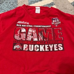 Delta Ohio State Buckeyes 2008 BCS National Championship Game T-Shirt Red XL