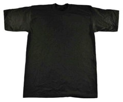 Shaka Wear Men’s Pack of 6 Super Max Heavyweight Cotton T-Shirt Black