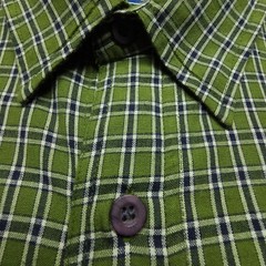 Urbanite Mens Shirt Large Green Graph Check Thick Heavy Fully Lined Casual Camp