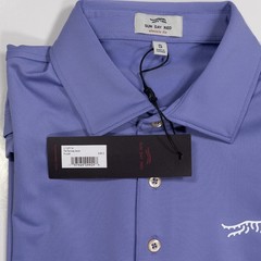 Sun Day Red Small TW Fairway Solid Polo Purple Golf Shirt Tiger Woods NWT