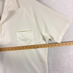 VTG Don Giovanni California Shirt Men L White Stripe Preppy Palm Springs 60s 70s