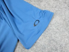 Oakley Polo Shirt Mens 2XL XXL W48in Light Blue Golf Logo Outdoor Adult Active