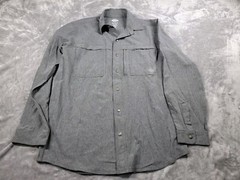Dickies Cooling Temp-IQ Men’s long sleeve snap shirt Gray Medium, Work Casual