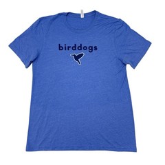 Birddogs Shirt Mens Size Large Blue Short Sleeve Tee Canvas Stretch Casual