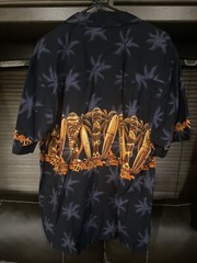 Favant Men’s Hawaiian Tiki Surfboards & Palm Trees Button Up Shirt Size XL