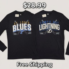 Lot Of 2 Official NHL T-shirts Unisex Size MEDIUM 38/40