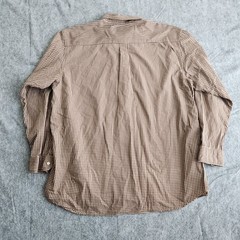King Ranch Main House Button Down Western Shirt Men’s 2XL Brown Gingham Plaid