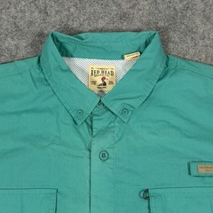 RedHead Lightweight Button-Down Outdoor Casual Shirt Men’s Size 2XL Teal Green