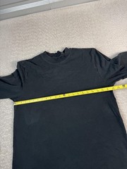 Fear Of God Essentials Shirt Mens Small Black Long Sleeve Logo Tee Streetwear