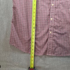 Chaps Easy Care Men’s Large Button Down Long Sleeve Red Plaid Shirt