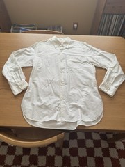 Arpenteur White Long Sleeve Button Large