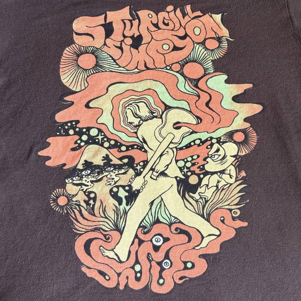 STURGILL SIMPSON Psychedelic Wanderer Alt Country T-Shirt 2015. SMALL Preowned