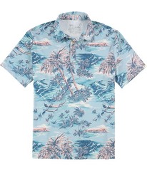 Kahala Mens Aloha Button Up Shirt, Multicoloured, Medium