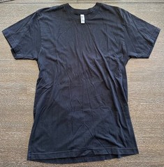 American Apparel – Medium Unisex Triblend Short-Sleeve Black T-Shirt