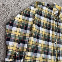 Vintage Cinch Shirt Mens XL Yellow Plaid