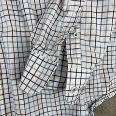 Roundtree & Yorke 3XB Plaid Button Down Long Sleeve Dress Shirt Men