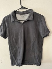 Michael Brandon Polo Shirt Mens Small Gray Solid