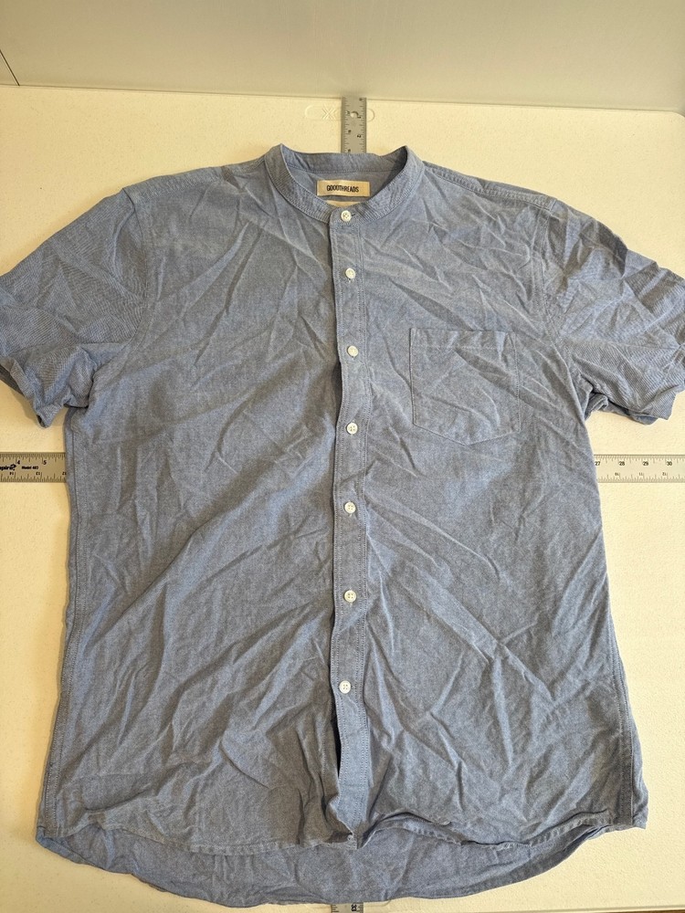 GOODTHREADS BUTTON DOWN SHIRT BLUE SIZE LARGE