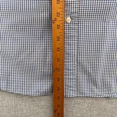 Ralph Lauren Custom Fit Gingham Button Down Shirt Men XXL Blue Prep Ivy Preppy