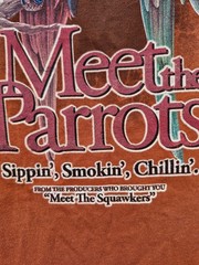 Tommy Bahama Mens T-Shirt Meet The Parrots Sippin Smokin Chillin XXL