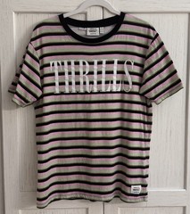 Wesc Max Thrills Multi-Color Striped Graphic T-Shirt Men’s M /Women’s L