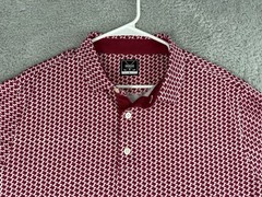 Deolax Texas Map All Over Print Short Sleeve Performance Golf Polo Shirt Men L