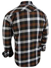 Plaid Shirt Mens Western Country Flap Pockets Triple Snap Cuffs TRUE FIT Casual