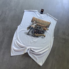 Harley Davidson Destination Unknown Muscle T Shirt XL NWT 2011 Dealer Light Gray