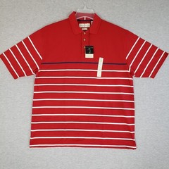 Consensus Golf Performance Polo Men’s XL Cool Plus Fibers Quick Drying Red NEW