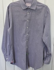 Men’s Thomas Pink London Blue Luxury Dress Shirt 16.5 Tailored R